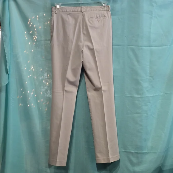 Vintage New York and Company size 10 tall  Light Khaki Slacks EUC - Picture 3 of 5